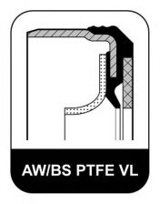 Фото : 728.880 | Сальник тефлоновий VAG 85X105X12 AW/BS PTFE (вир-во Elring)