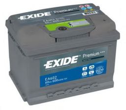 Фото : EA602 | Аккумулятор   60Ah-12v Exide PREMIUM(242х175х175),R,EN600