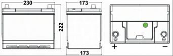 Фото : EA655 | Аккумулятор   65Ah-12v Exide PREMIUM(230х170х225),L,EN580,Азия