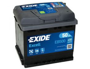 Фото : EB500 | Аккумулятор   50Ah-12v Exide EXCELL(207х175х190),R,EN450