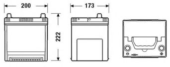 Фото : EB504 | Аккумулятор   50Ah-12v Exide EXCELL(200х170х220),R,EN360,Азия