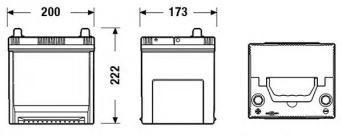 Фото : EB505 | Аккумулятор   50Ah-12v Exide EXCELL(200х170х220),L,EN360