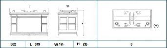 Фото : EG1102 | Аккумулятор  110Ah-12v Exide PROFESSIONAL (345х175х240),R,EN750