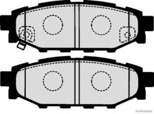 Фото : J3617003 | Колодки гальмівні Subaru FORESTER (SH) 08; OUTBACK 03-; XV 12-(вир-во Jakoparts)
