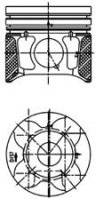 Фото : 40179610 | Поршень PSA/FORD 75,50 1.6 TDCi 16V DV6UTED4/G8DA/HHDA Euro 4 (пр-во KS)