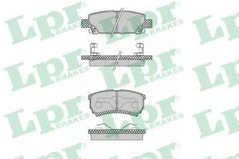 Фото : 05P1373 | Колодка гальм. диск. MITSUBISHI LANCER задн. (вир-во LPR)