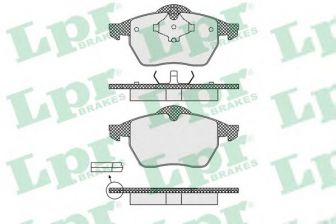 Фото : 05P639 | Колодка гальм. диск. AUDI A3, SEAT IBIZA III, SKODA, VW передн. (вир-во LPR)