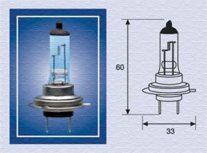 Фото : 002557100000 | Лампа накаливания, фара дальнего света (пр-во Magneti Marelli кор.код. H7 12)