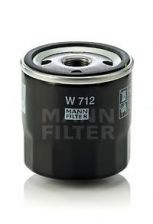 Фото : W712 | Фильтр масляный двигателя (пр-во MANN)