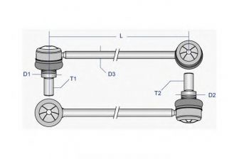 Фото : ME-LS-2254 | Тяга стабілізатора MERCEDES VITO 99-03 перед. міст праворуч (Вир-во MOOG)