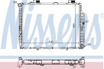 Фото : 62598A | Радіатор охолодження MERCEDES E II (210) (вир-во Nissens)