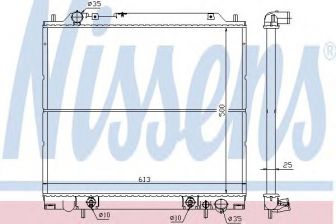 Фото : 62855 | Радіатор охолодження MITSUBISHI L400 (вир-во Nissens)