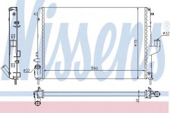 Фото : 637613 | Радіатор охолодження DACIA DUSTER (10-) (вир-во Nissens)