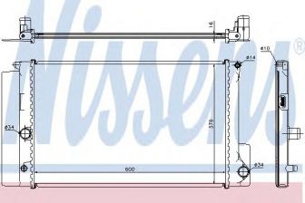 Фото : 64692 | Радіатор охолодження TOYOTA AURIS/AVENSIS/COROLLA (вир-во Nissens)