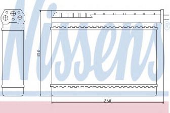 Фото : 70512 | Радіатор обігрівача BMW 3 E36 (90-) (вир-во Nissens)