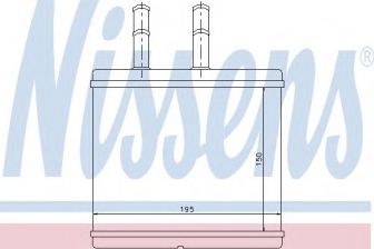 Фото : 76504 | Радіатор обігрівача CHEVROLET AVEO (T250, T255) 1.5 (вир-во Nissens)