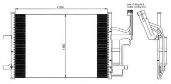 Фото : 35508 | Конденсор кондиціонера MAZDA 3/5 ALL 03- (вир-во NRF)