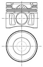 Фото : 87-427700-10 | Поршень з кільцями PSA/FORD/FIAT 86.0 2.2HDI/2.2TDCI 4HU(P22DTE)/4HV(P22DTE) (вир-во Nural)