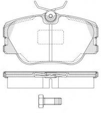 Фото : 0189.00 | Колодка гальм. диск. MB 190 (W201) (10/82-08/93) передн. (вир-во REMSA)