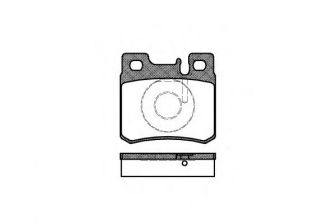 Фото : 0282.20 | Колодка гальм. диск. MB 190 (W201, W202) задн. (вир-во REMSA)