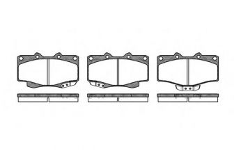 Фото : 0315.04 | Колодка гальм. диск. LAND CRUISER 90 (04/96-12/02), 80 (01/90-12/97) передн. (вир-во REMSA)