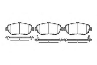 Фото : 0456.02 | Колодка гальм. диск. LEXUS GS передн. (вир-во REMSA)