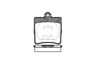 Фото : 0678.00 | Колодка гальм. диск. MB C-CLASS (W202) задн. (вир-во REMSA)