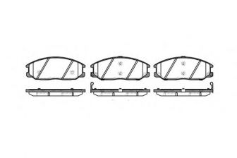 Фото : 0771.12 | Колодка гальм. диск. SSANGYONG ACTYON, REXTON, Hyundai SANTA FE (SM) передн. (вир-во REMSA)