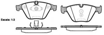 Фото : 0857.20 | Колодка гальм. диск. BMW 5 (F10, F11) 2010-,6 (F12) 2011-,7 (F01, F07) 08 - передн. (вир-во REMSA)