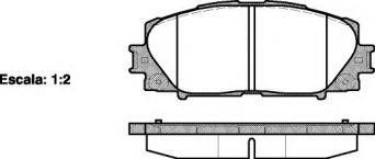 Фото : 1224.00 | Колодка гальм. диск. TOYOTA YARIS 1.0 VVT-I, 1.3 VVT-I, 1.4D-4D 01/06 - передн. (вир-во REMSA)