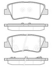 Фото : 1362.52 | Колодка гальм. диск. HYUNDAI I30 I40 2011-, KIA RIO III 2011-, CEED 2012- задн. (вир-во REMSA)