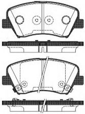 Фото : 1412.32 | Колодка гальм. диск. HYUNDAI VELOSTER 1.6I 16V GDI 11/03 - передн. (вир-во REMSA)