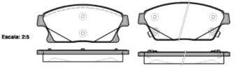 Фото : 1431.02 | Колодка гальм. диск. CHEVROLET CRUZE 1.6-2.0CDI 05/09 - передн. (вир-во REMSA)