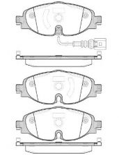 Фото : 1515.01 | Колодка гальм. диск. SKODA OCTAVIA 2012-VW GOLF VII 2012-AUDI A3 передн. (вир-во REMSA)