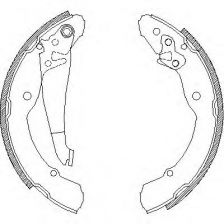 Фото : 4082.00 | Колодка гальм. барабан. SKODA OCTAVIA, VW CADDY задн. (вир-во Remsa)
