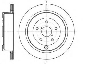 Фото : 61042.10 | Диск гальмівний SUBARU TRIBECA 3.6 24V 08-,B9 TRIBECA 3.0 24V 05-08 D=301.6MM задн. (вир-во REMSA)