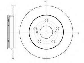 Фото : 61074.00 | Диск гальмівний TOYOTA AURIS 1.4-1.6 07- задн. (вир-во REMSA)