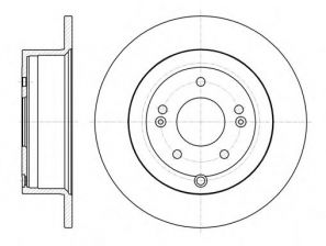 Фото : 61106.00 | Диск гальмівний HYUNDAI SANTA FE 2.2 CRDI 2.7I V6 06 - задн. (вир-во REMSA)