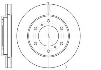Фото : 61118.10 | Диск гальмівний MITSUBISHI L200 передн., вент. (вир-во REMSA)