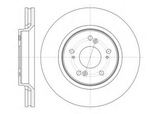 Фото : 61358.10 | Диск гальмівний HONDA CR-V III передн., вент. (вир-во REMSA)