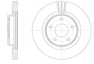 Фото : 61533.10 | Диск гальмівний NISSAN TEANA II передн. (вир-во Remsa)