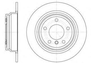 Фото : 6554.00 | Диск гальмівний BMW 5 задн. (вир-во REMSA)