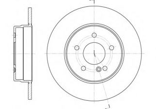 Фото : 6555.00 | Диск гальмівний MB CLC-CLASS задн. (вир-во REMSA)