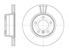 Фото : 6653.10 | Диск гальмівний BMW 5 Series (E60)(E61) (07/03-) передн. (вир-во REMSA)