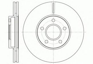 Фото : 6662.10 | Диск гальмівний FORD TRANSIT передн., вент. (вир-во REMSA)