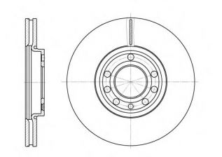 Фото : 6689.10 | Диск гальмівний FIAT, OPEL, SAAB, передн., вент. (вир-во REMSA)