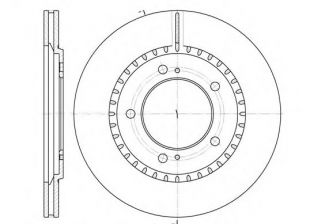 Фото : 6699.10 | Диск гальмівний SUZUKI GRAND VITARA передн., вент. (вир-во REMSA)
