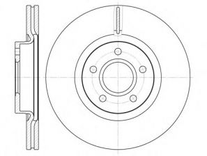 Фото : 6711.10 | Диск гальмівний FORD C-MAX, FOCUS передн. (вир-во REMSA)