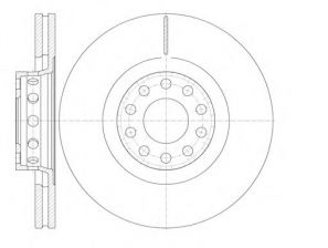 Фото : 6781.10 | Диск гальмівний AUDI A6, A8 передн., вент. (вир-во REMSA)