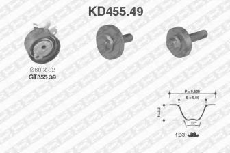 Фото : KD455.49 | Комплект ременя ГРМ NISSAN (Вир-во NTN-SNR)